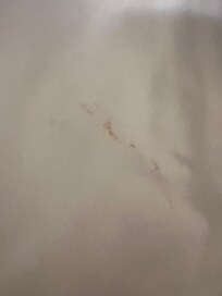 Mystery stain on sheet