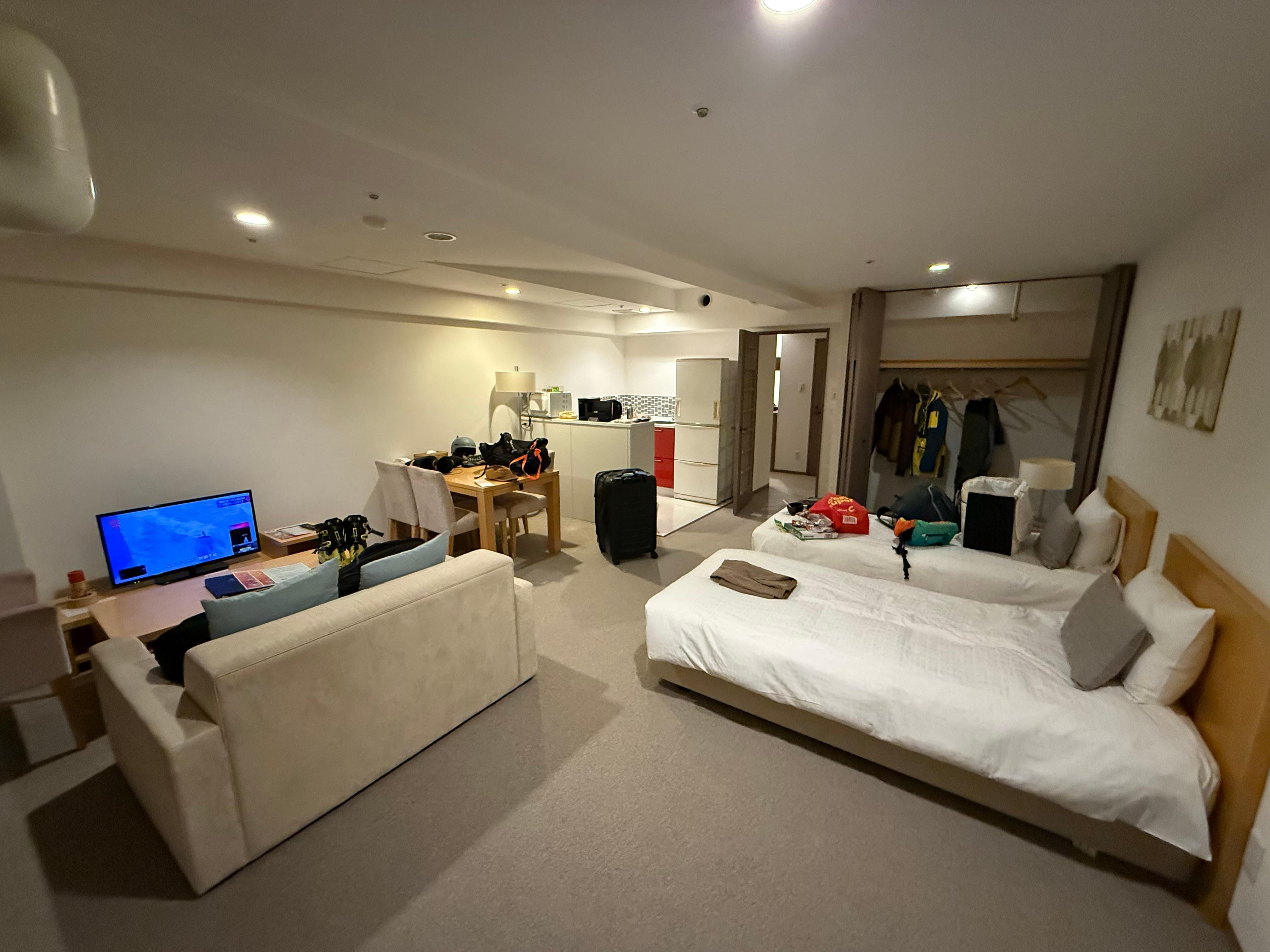 Guest room. It was nice having the kitchenette