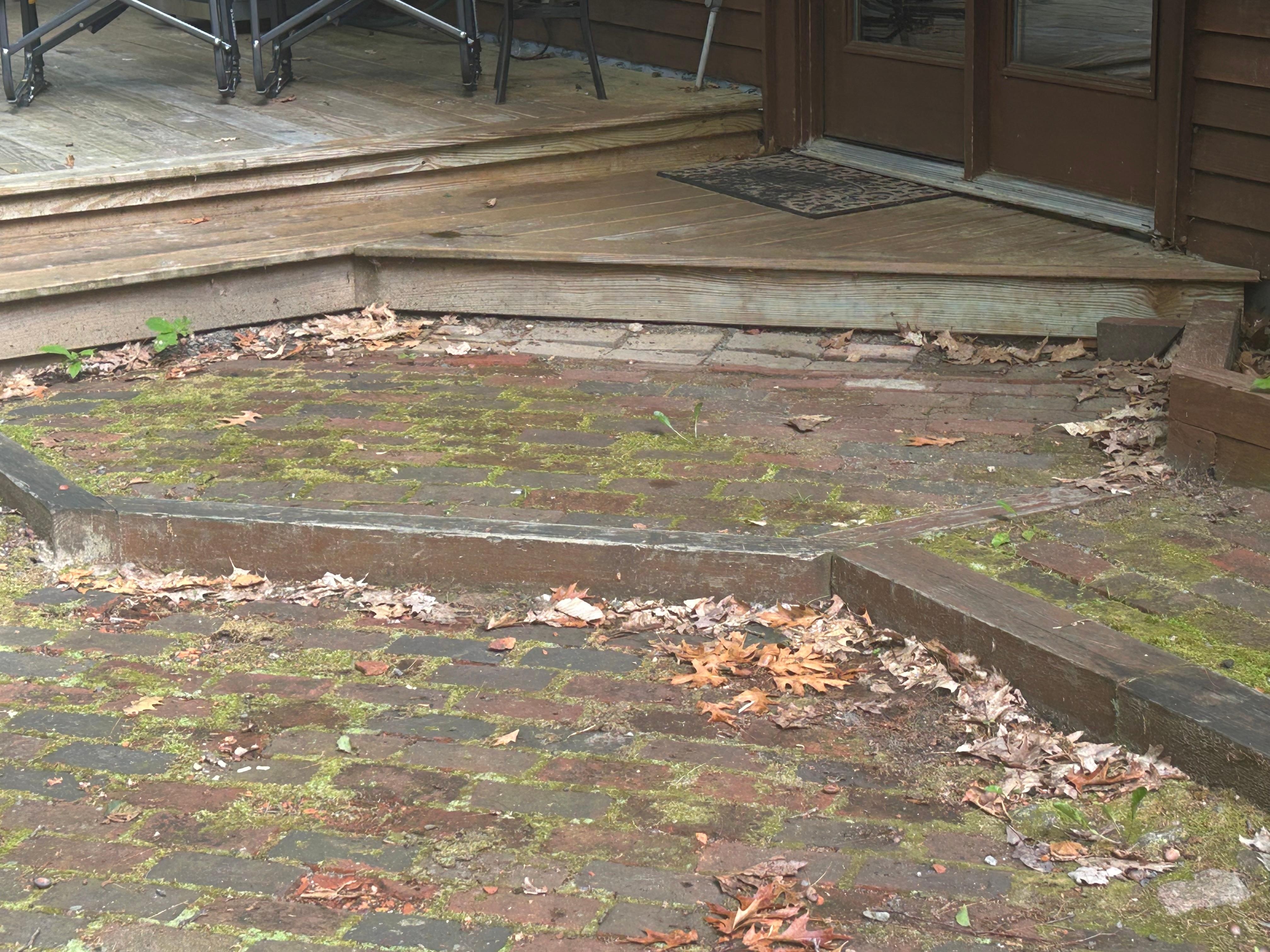 Stairs walkway to enter her home
