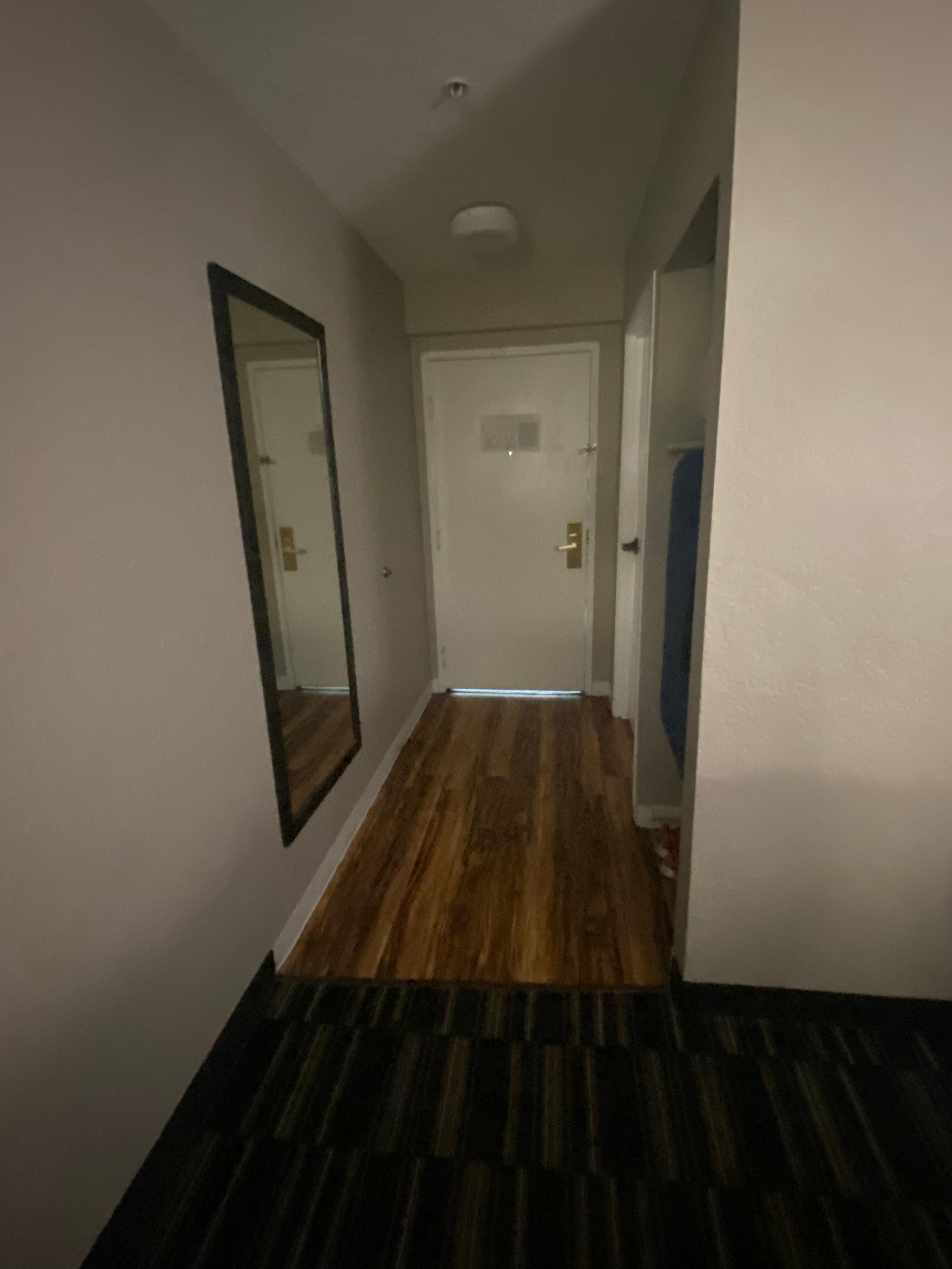 Room entry with mirror