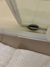 shower need to be cleaned couldn't move the door to open. It was hard to open the door.