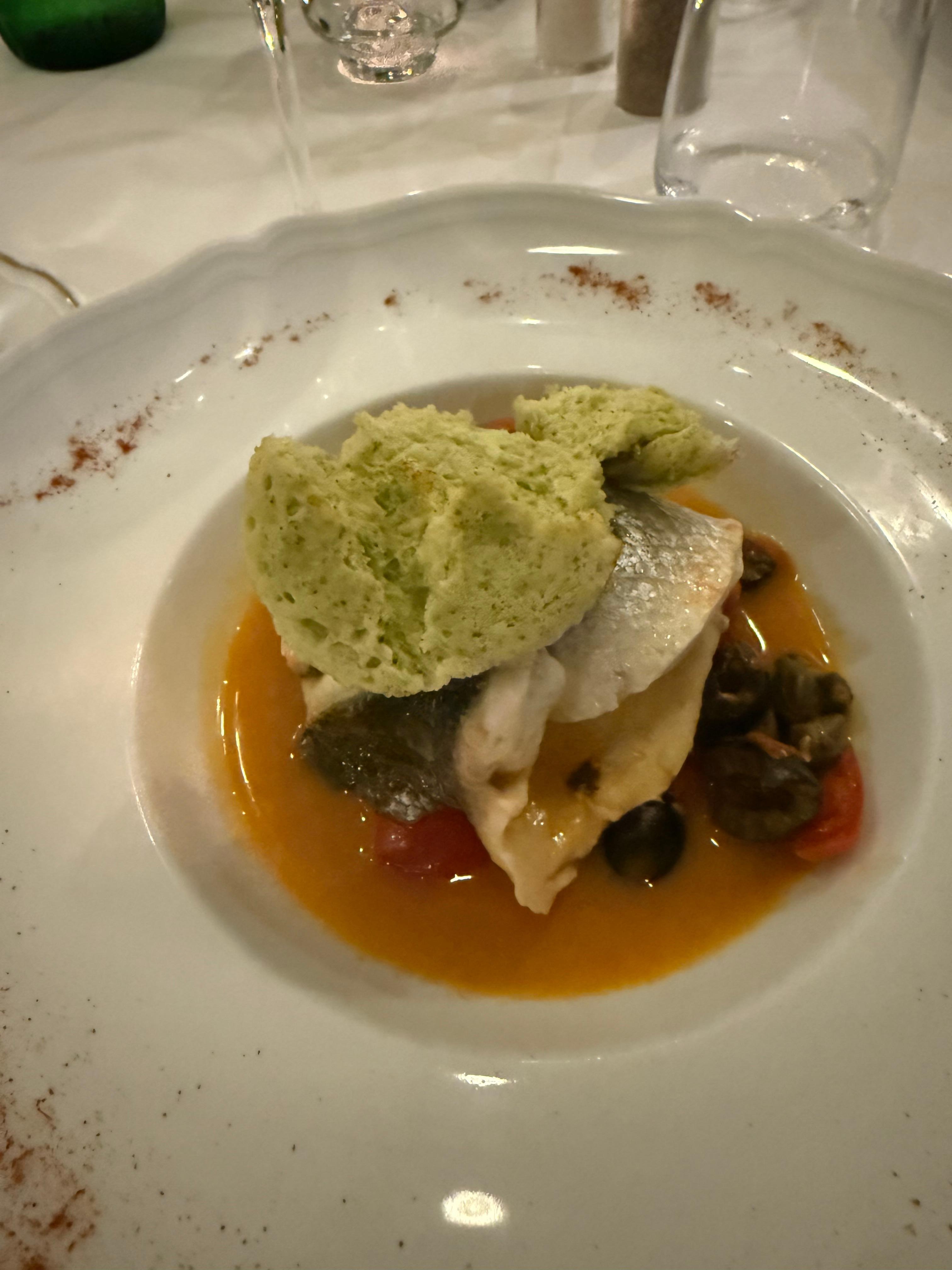 Sea bass, catch of the day, was marvelous 