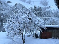 La vue du balcon traversant