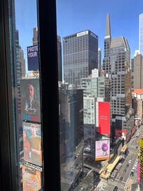 View from our room on the 21st floor