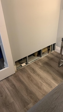 Hole on wall