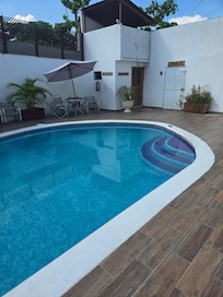 Pool entrance