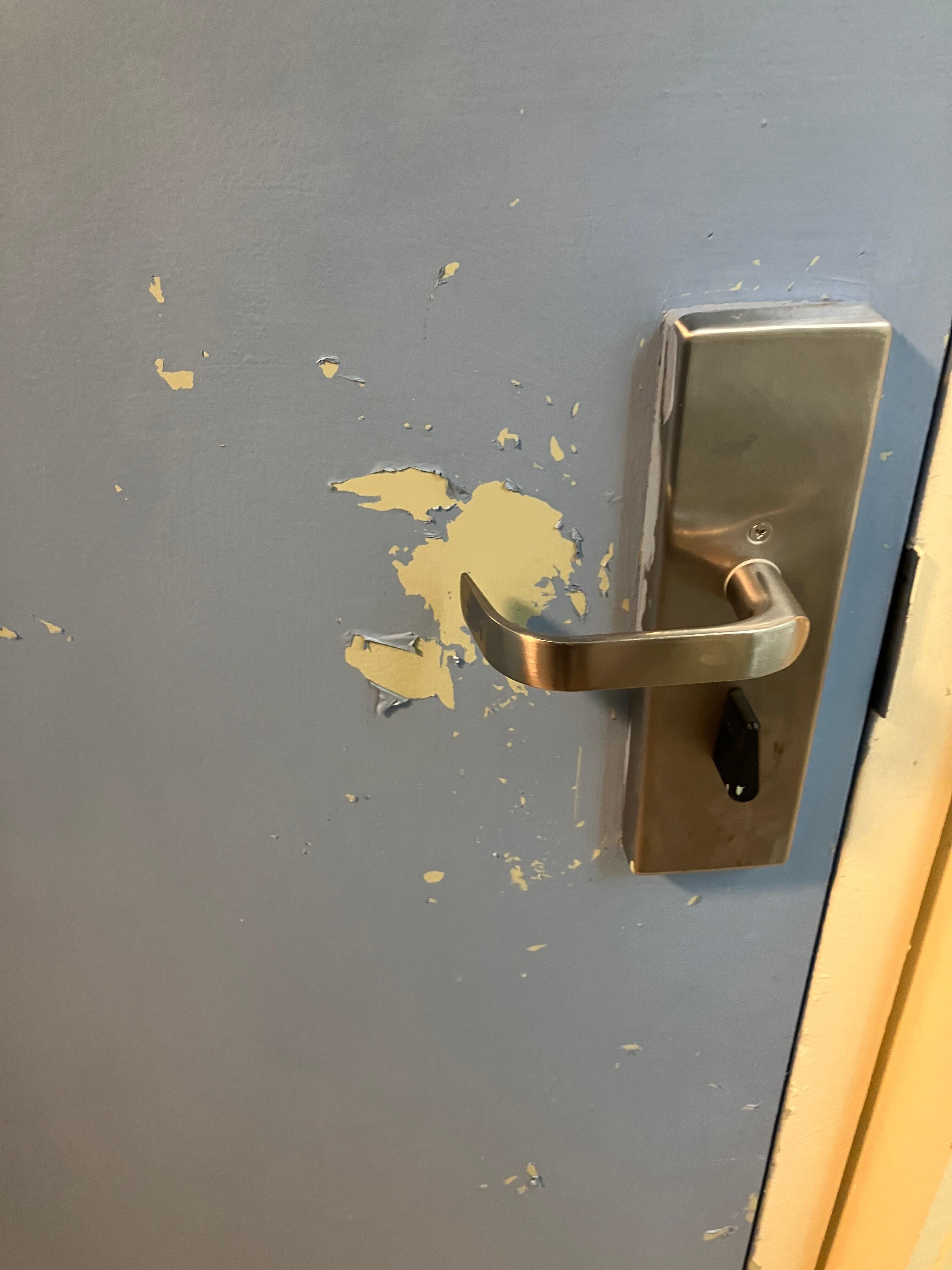 The door to the room