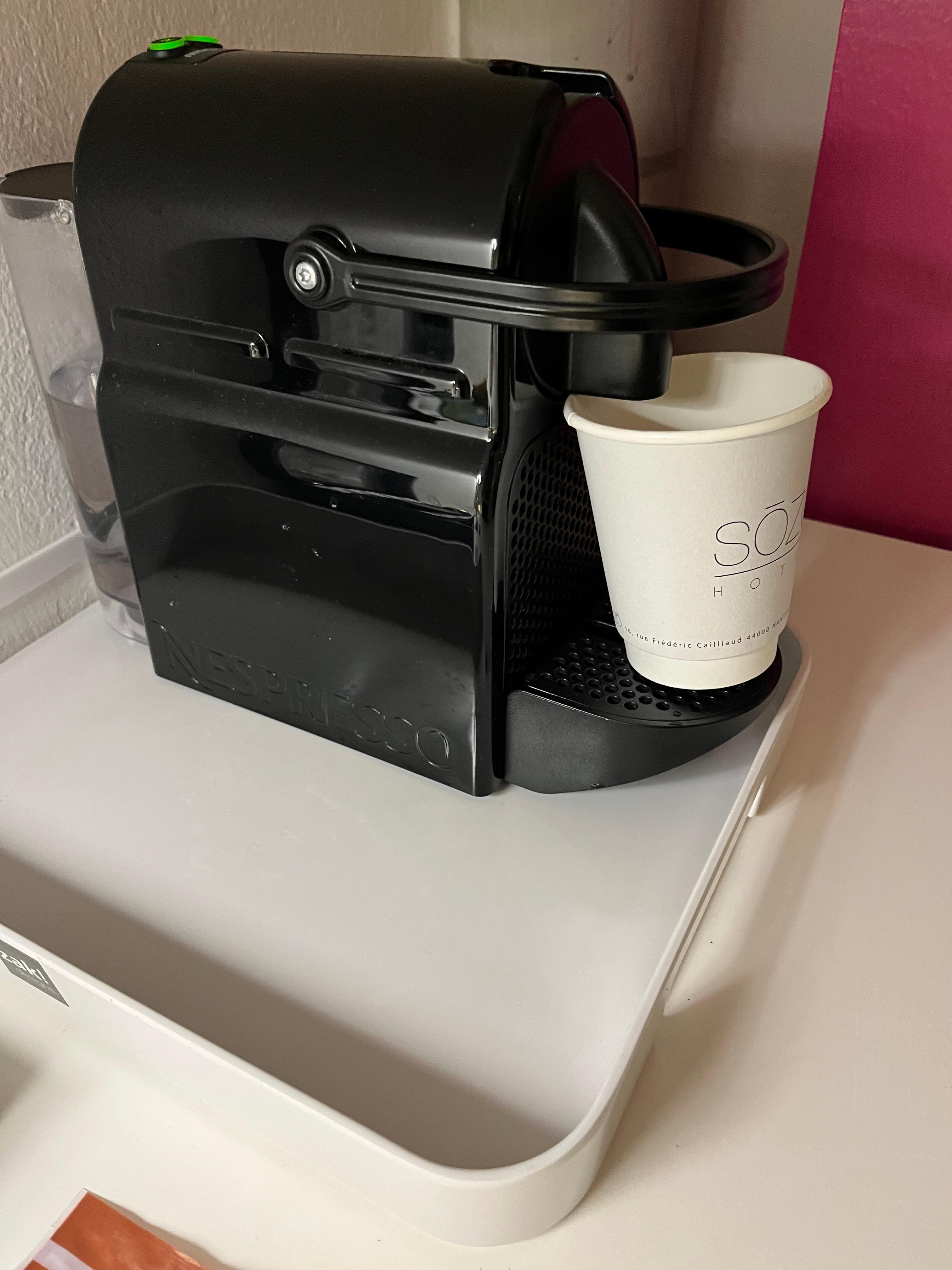Paper cups (not mugs) and don’t fit espresso maker