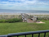 Right outside the back of the condo.