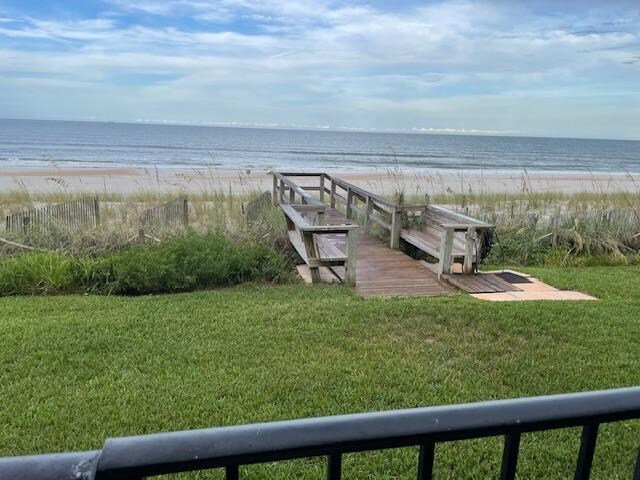 Right outside the back of the condo.