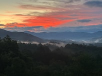 Sunrise from the back deck
