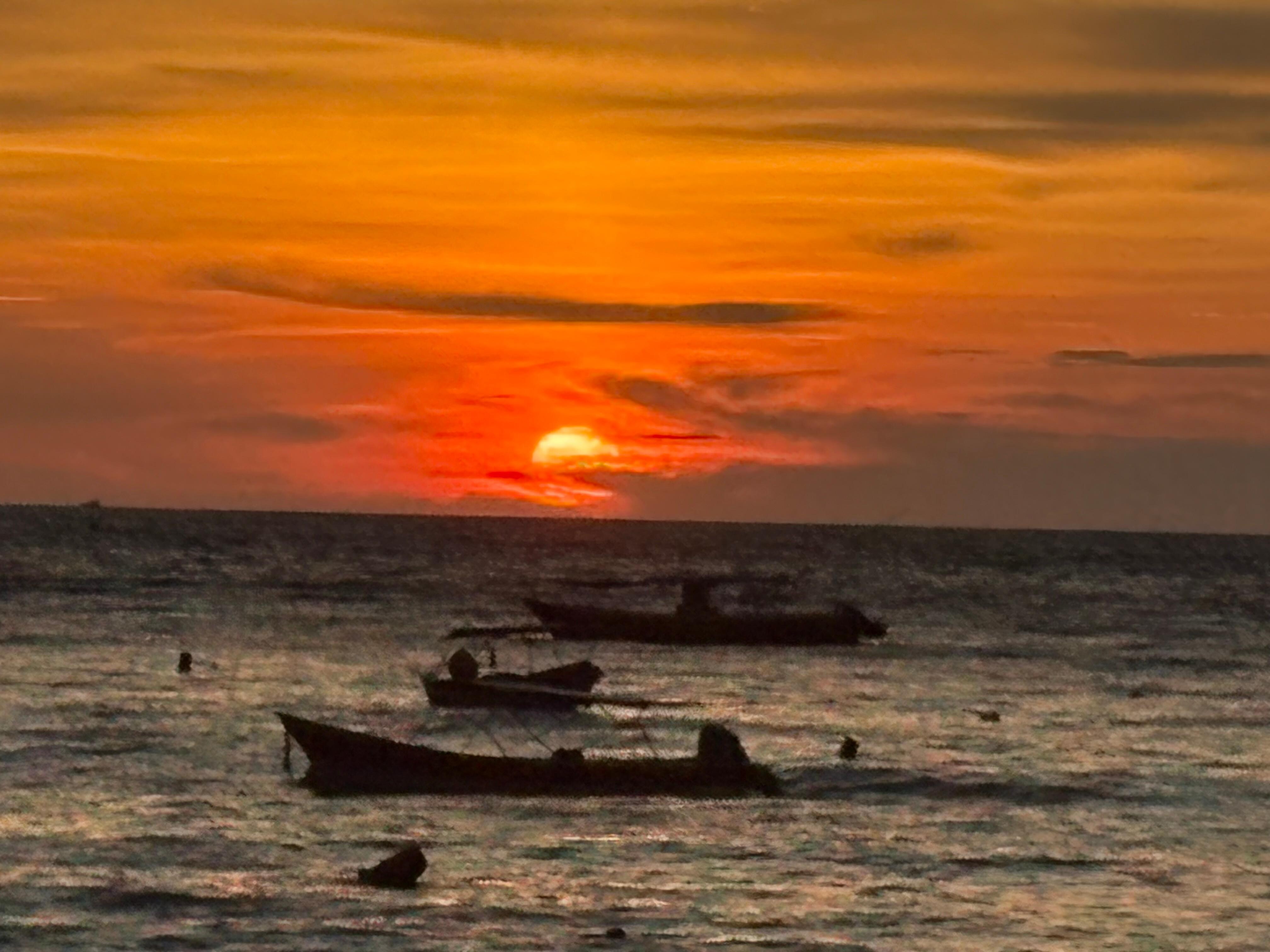 Sunsets are amazing from the resort 