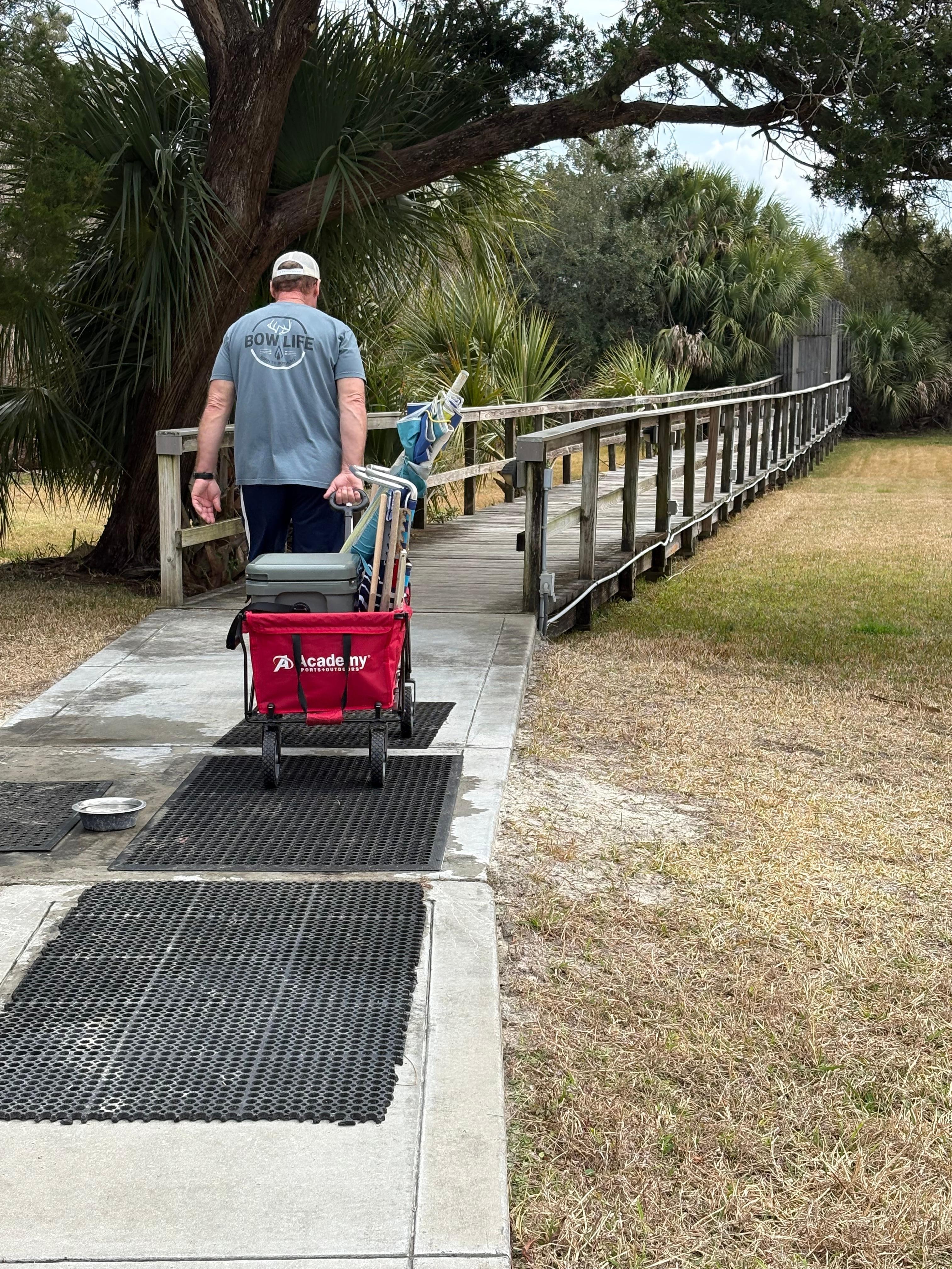 Walk way toward the beach.