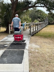 Walk way toward the beach.