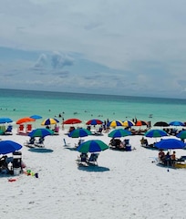 View of beach from the Sand Piper Cove beach access