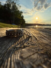 This is on the dock by the fire pit.