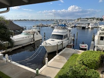 Second floor, Bayview room, overlooking Naples city dock.