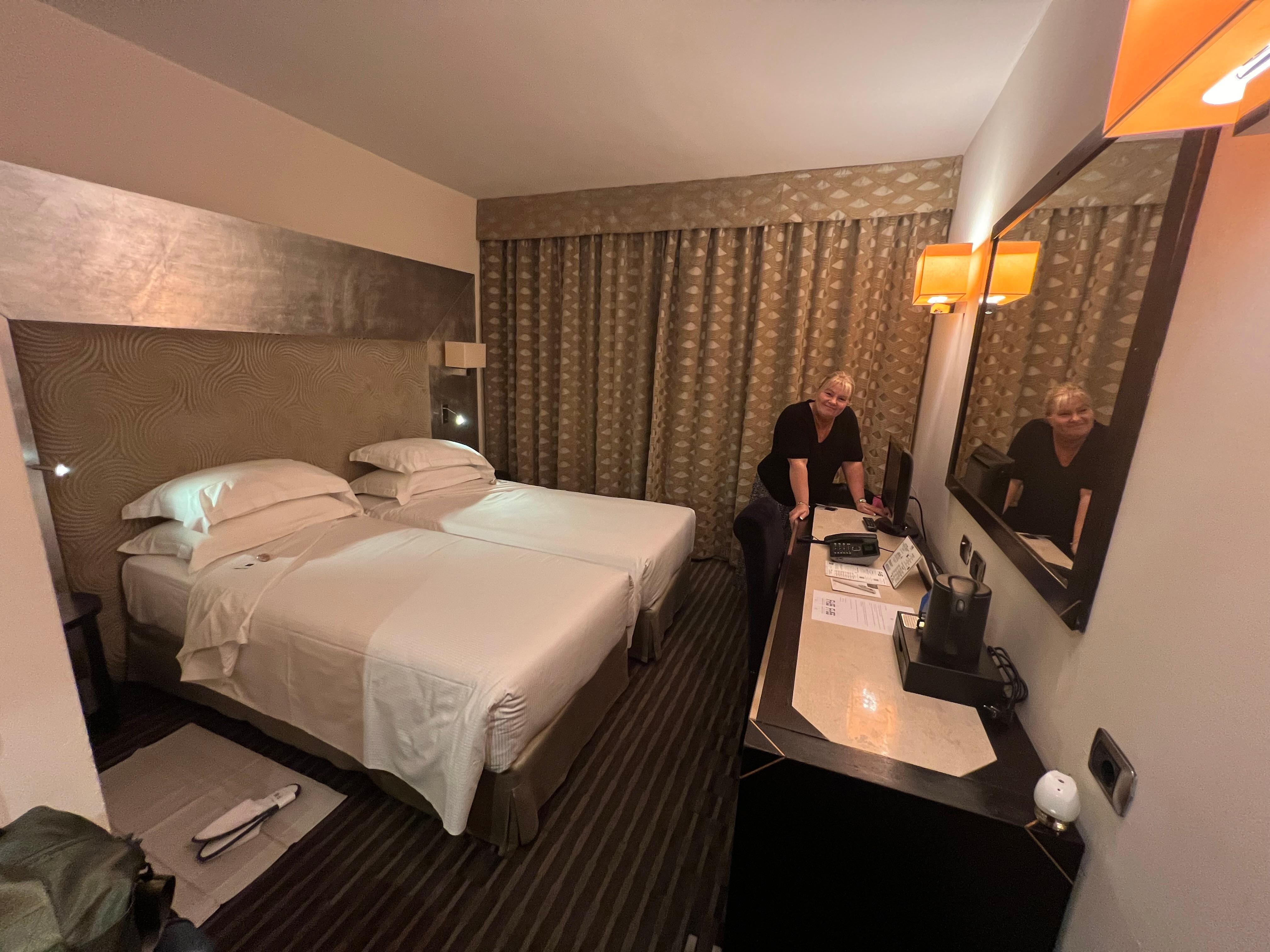 Comfortable, clean, nicely decorated room. 