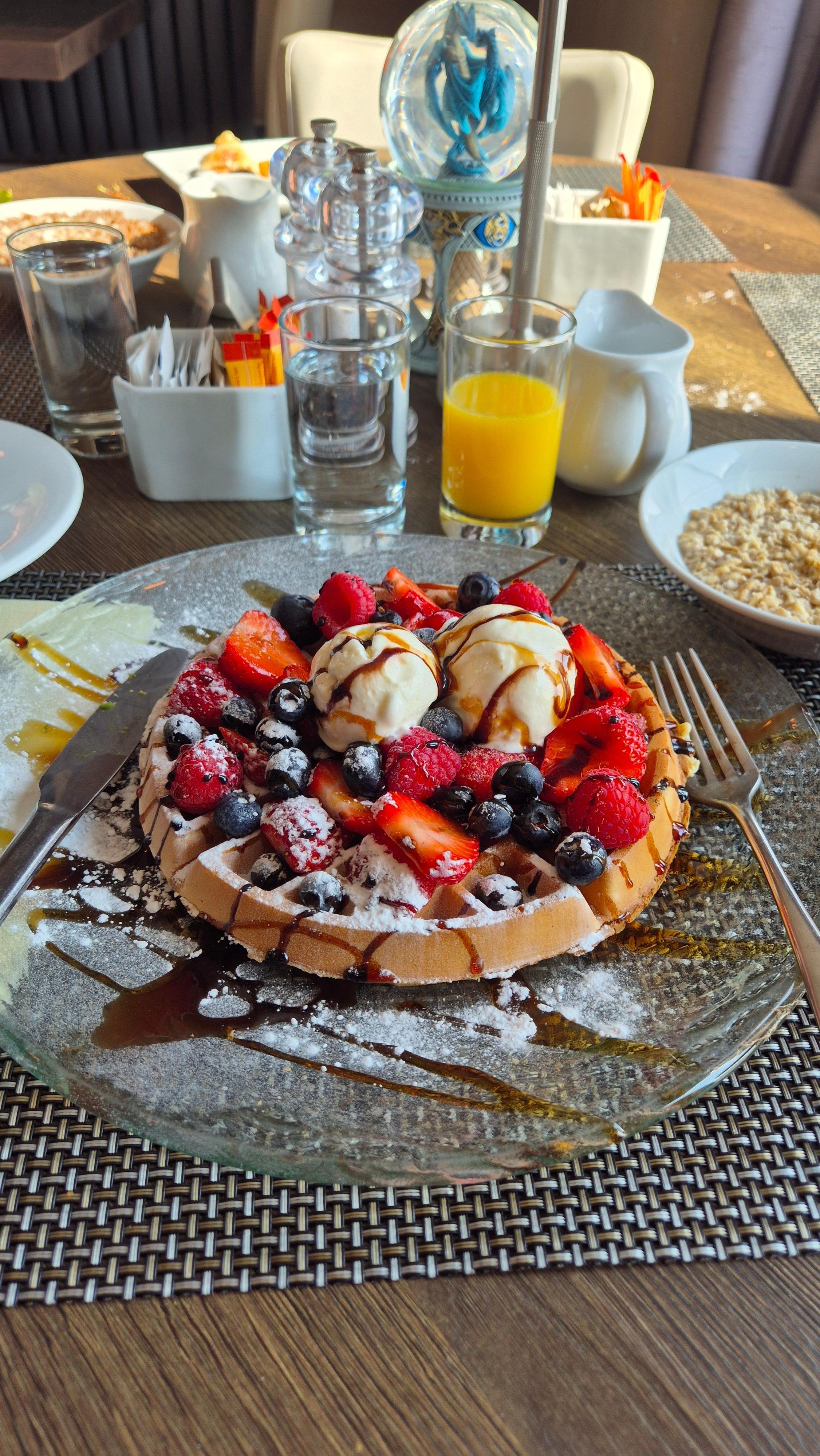 Waffel for breakfast !