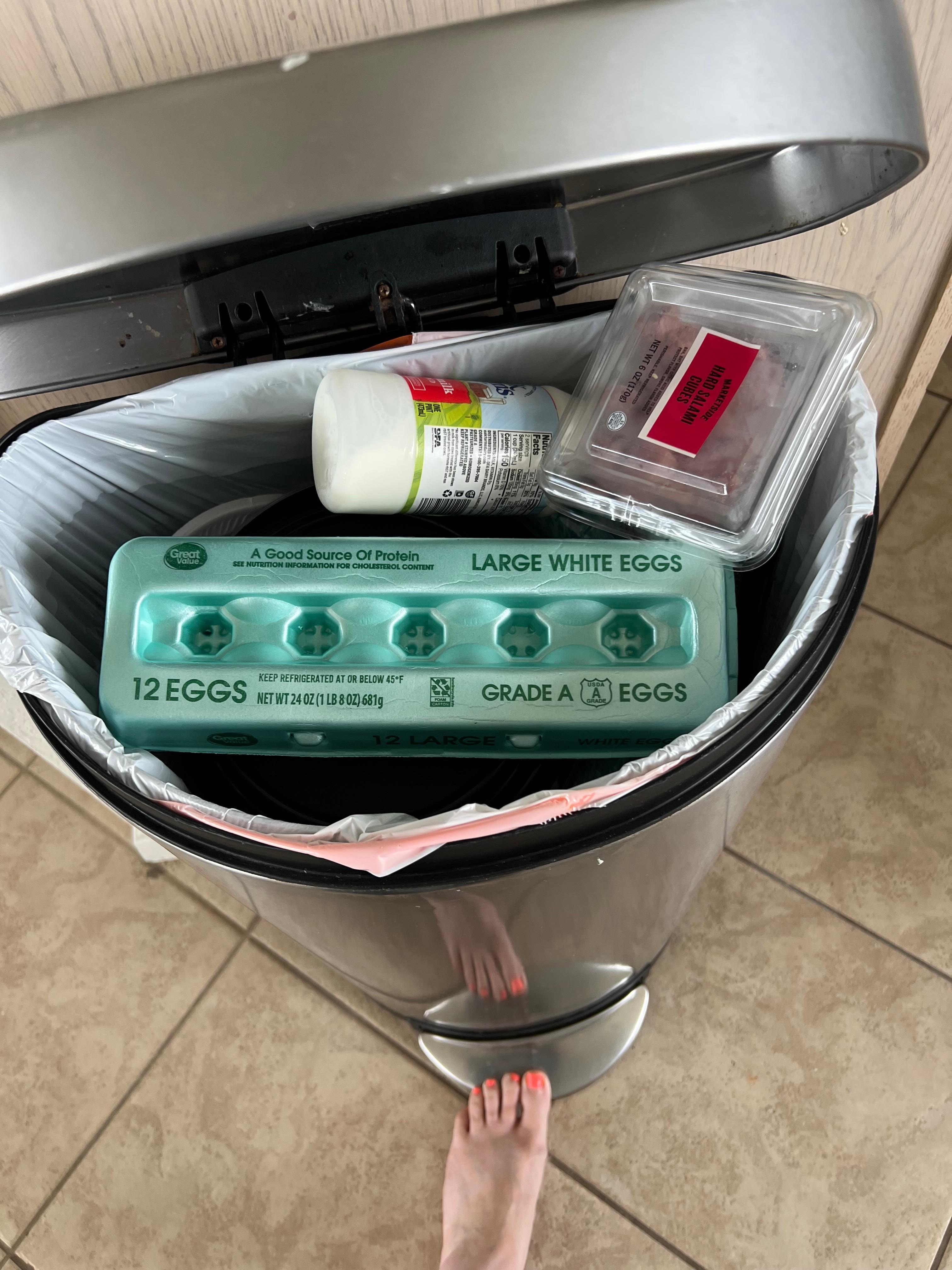 Picture of just a few of the items we had to toss. 