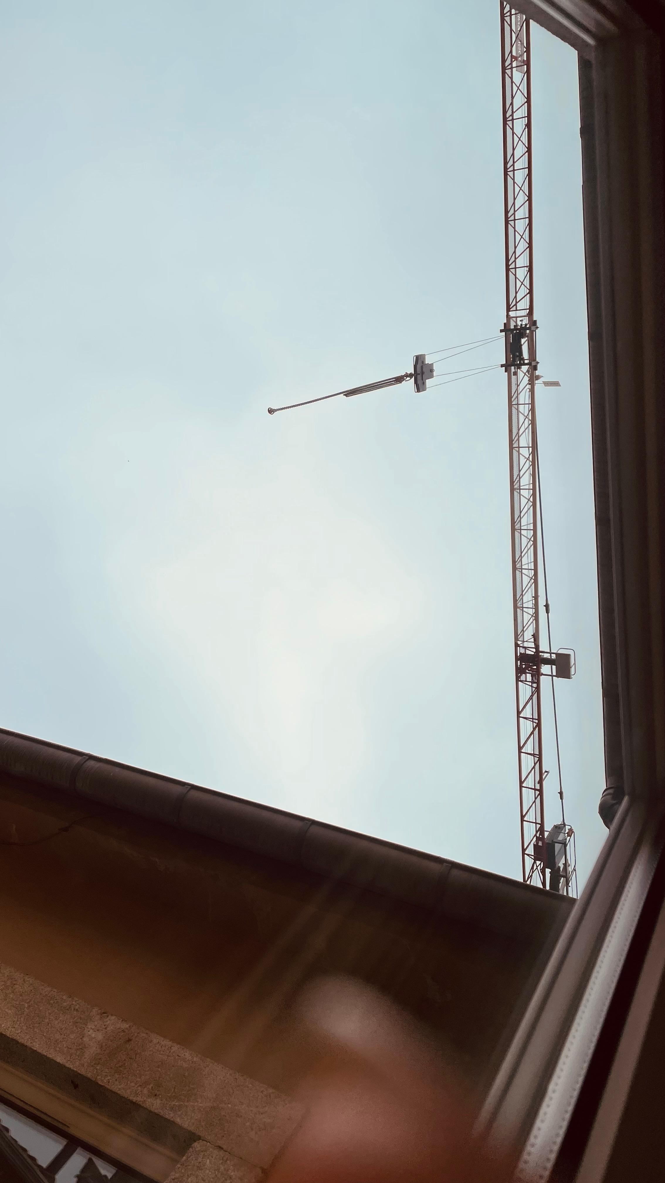 Lots of cranes.  Fun to watch, no noise
