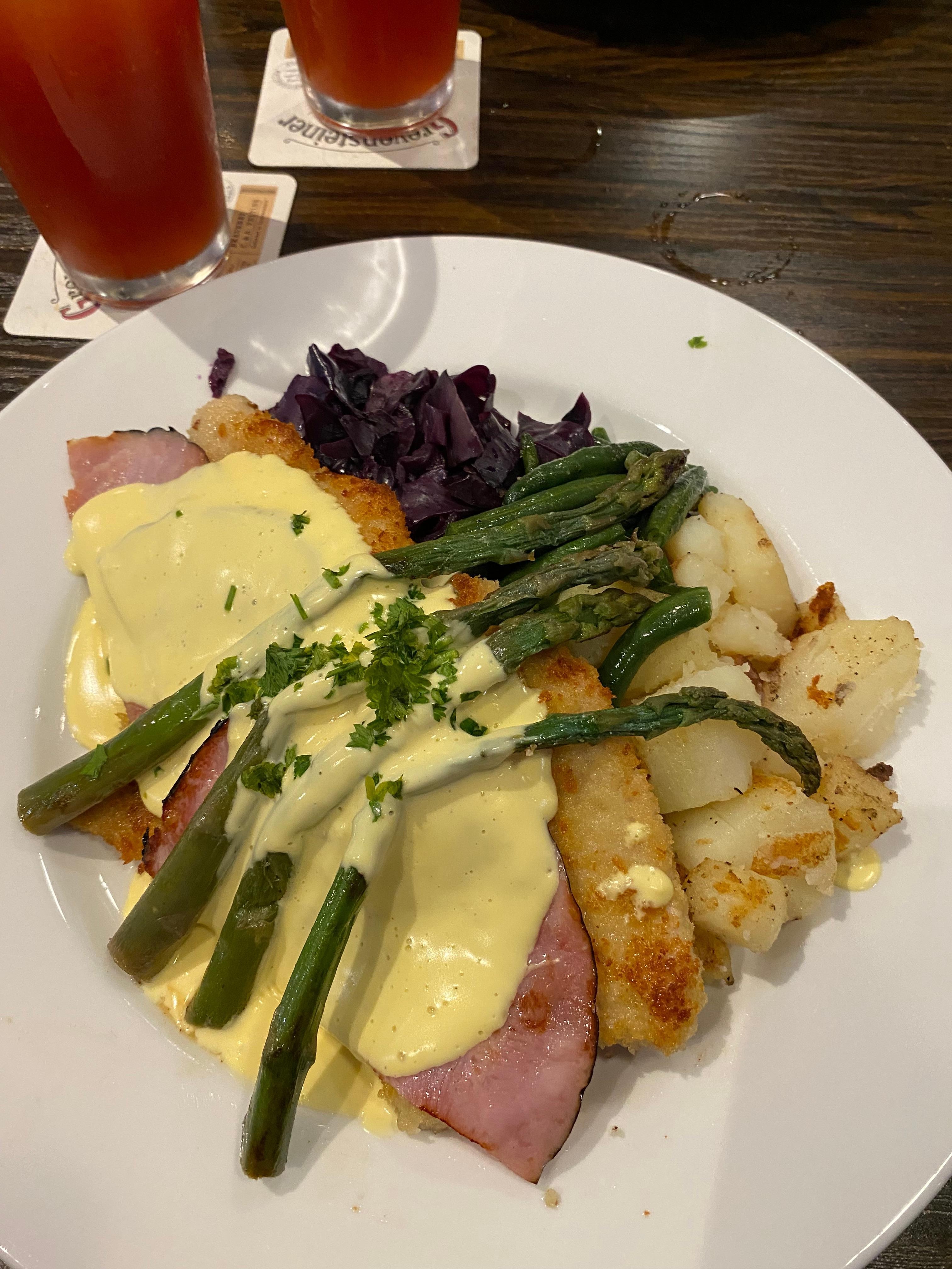 The Blackbird Schnitzel across the street