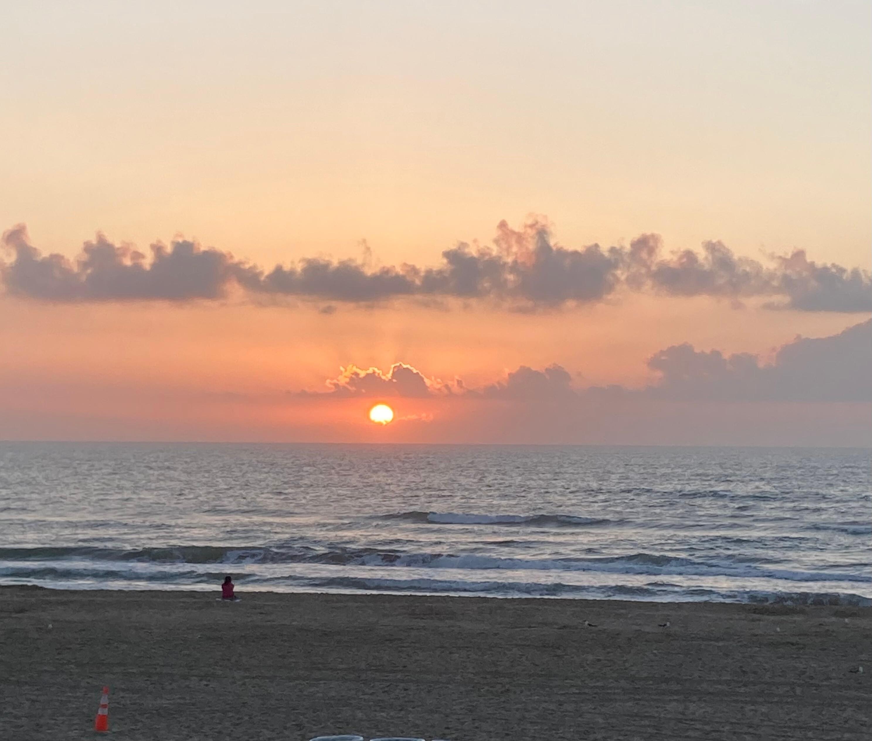 Beautiful sunrise from hotel property!