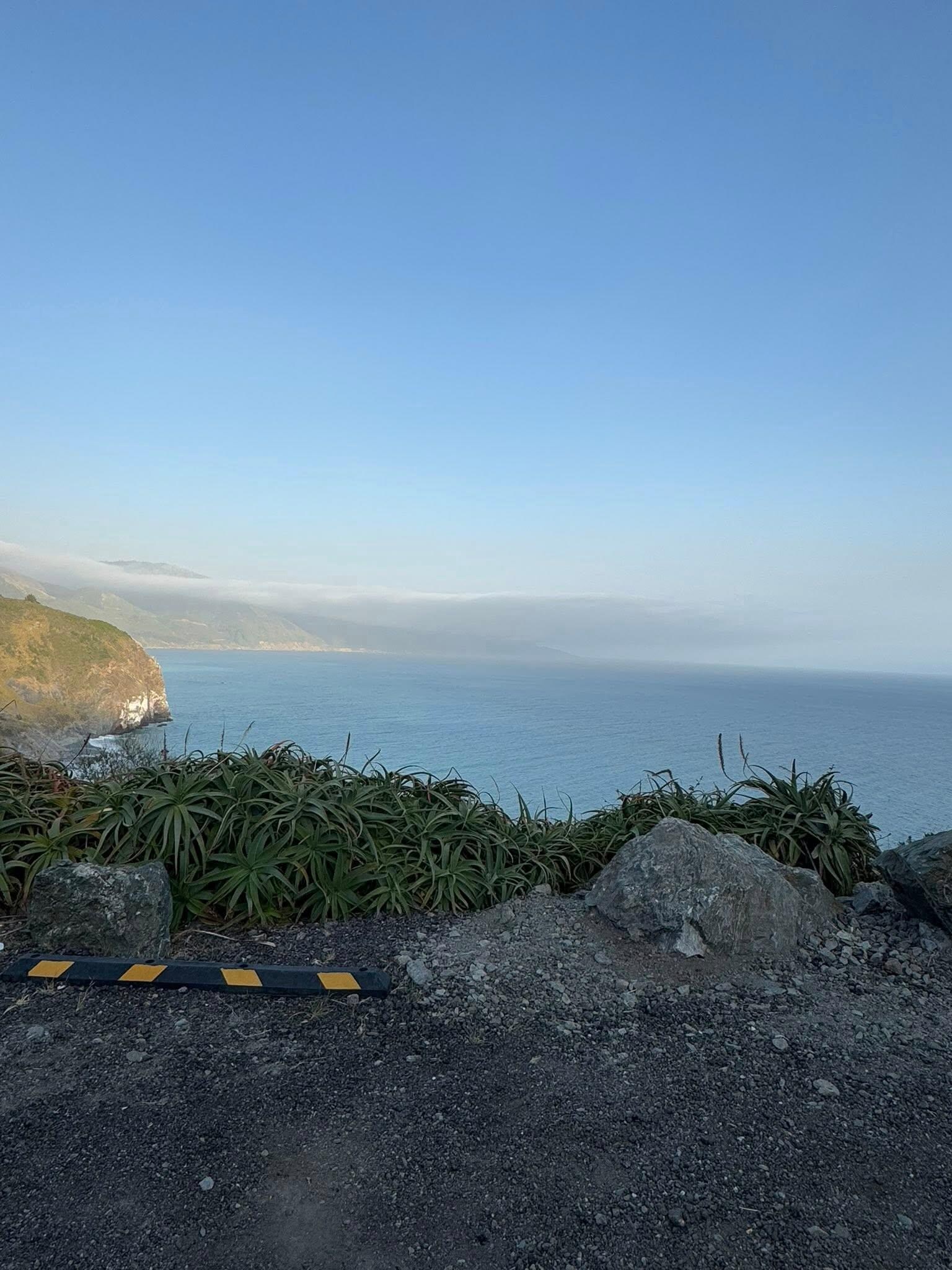 View from the property overlooking the ocean. 