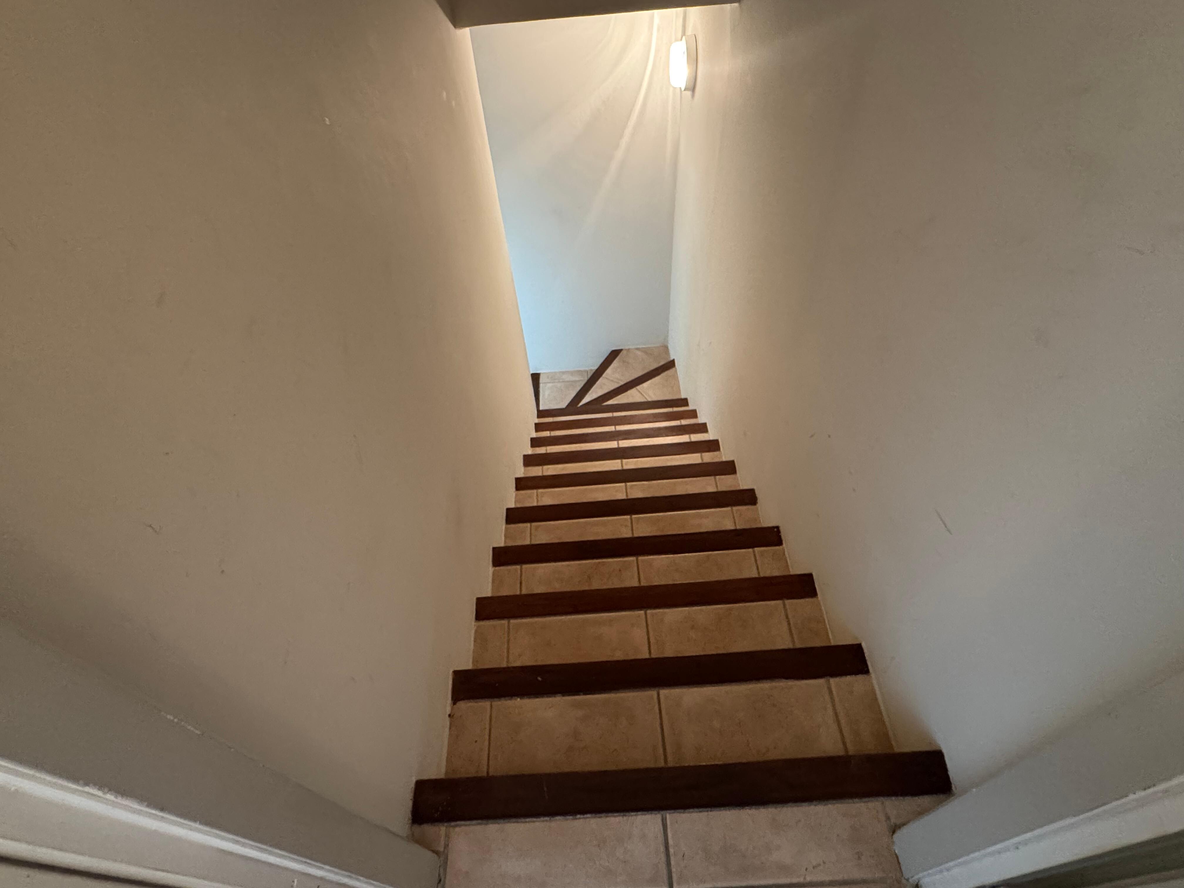Inside stairs