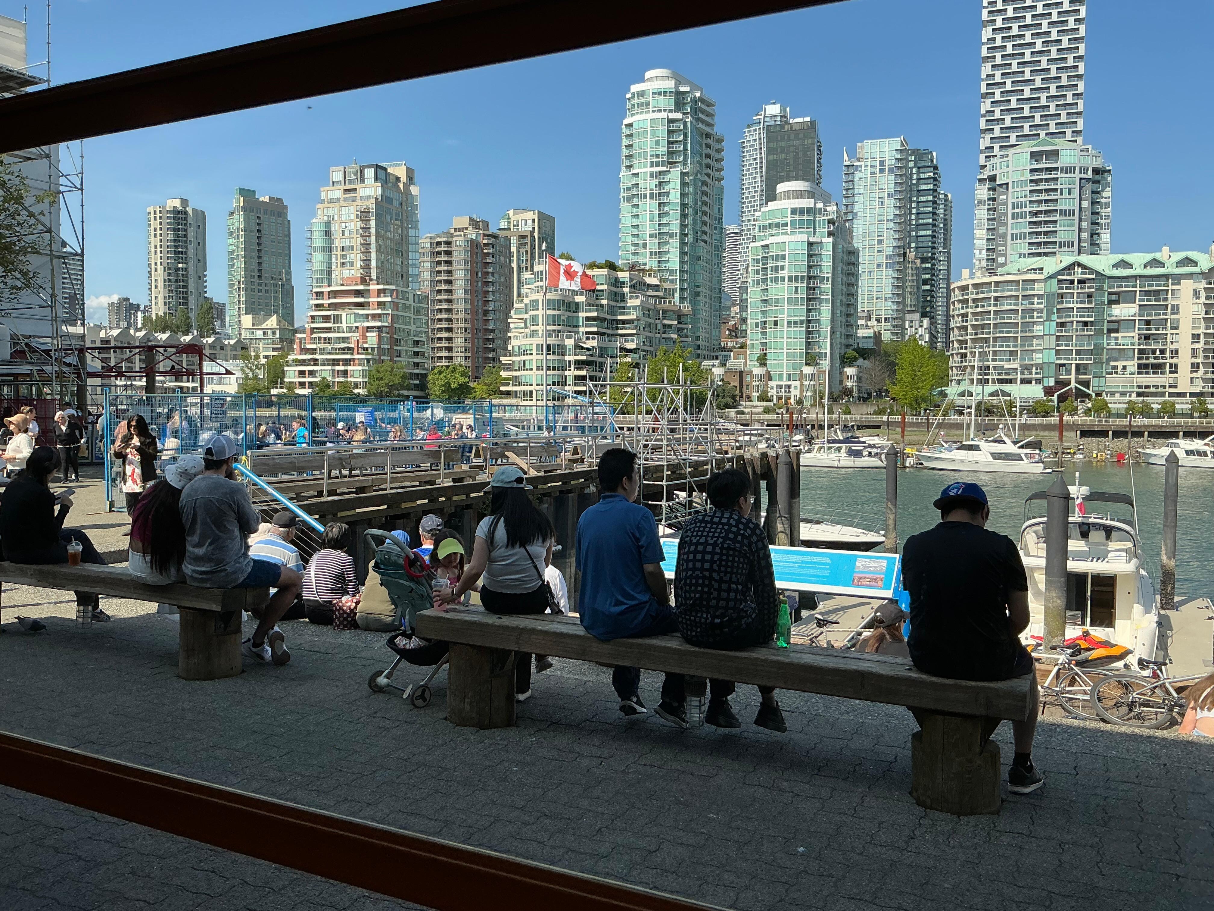 Vancouver skyline from Granville Island.
