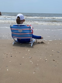 Relaxing day at the beach.