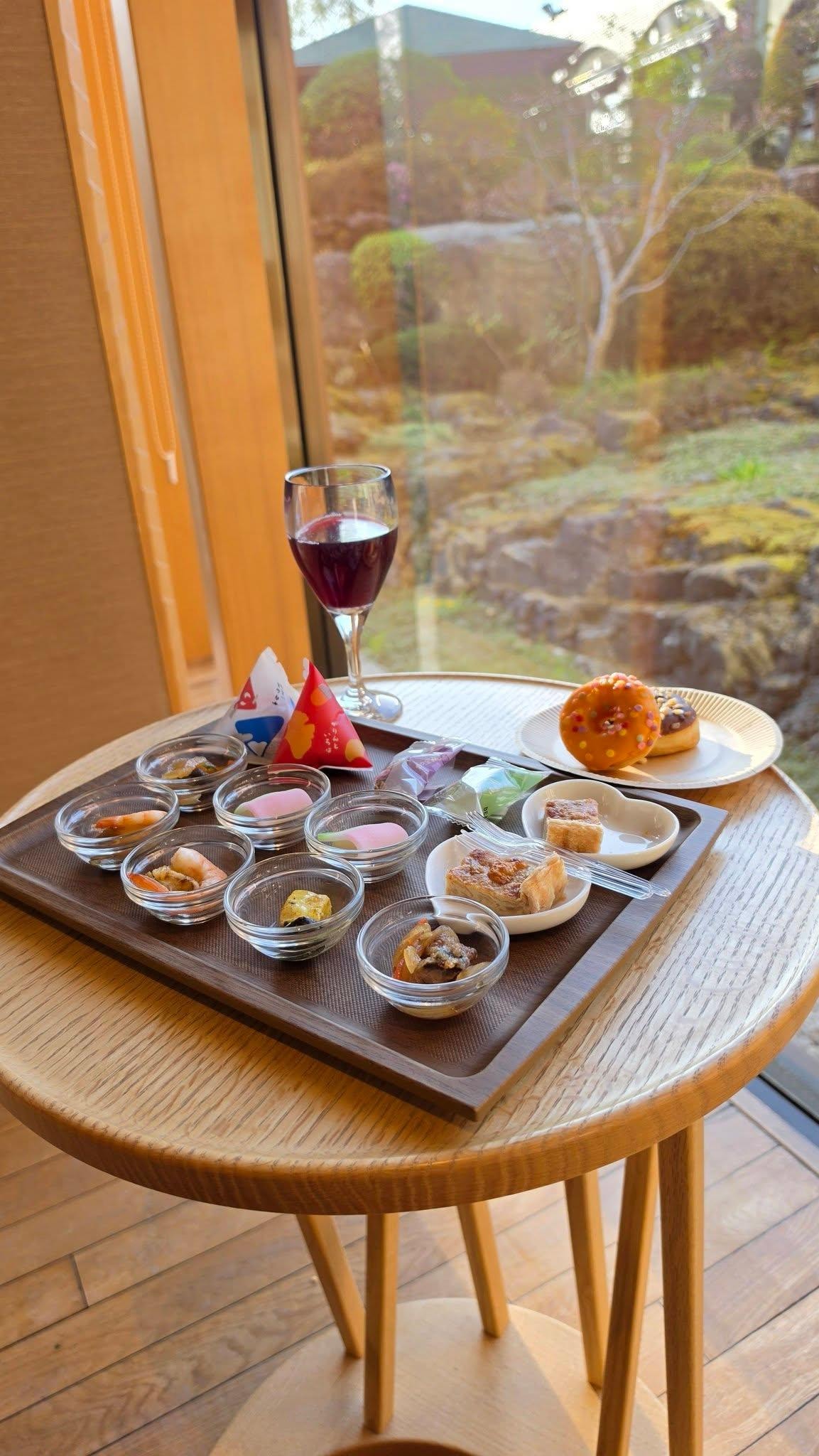 Snacks from the Lounge.