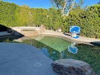 Pool and spa are sparkling clean