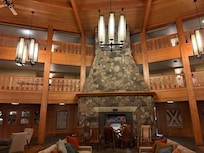 Sitting room with fireplace