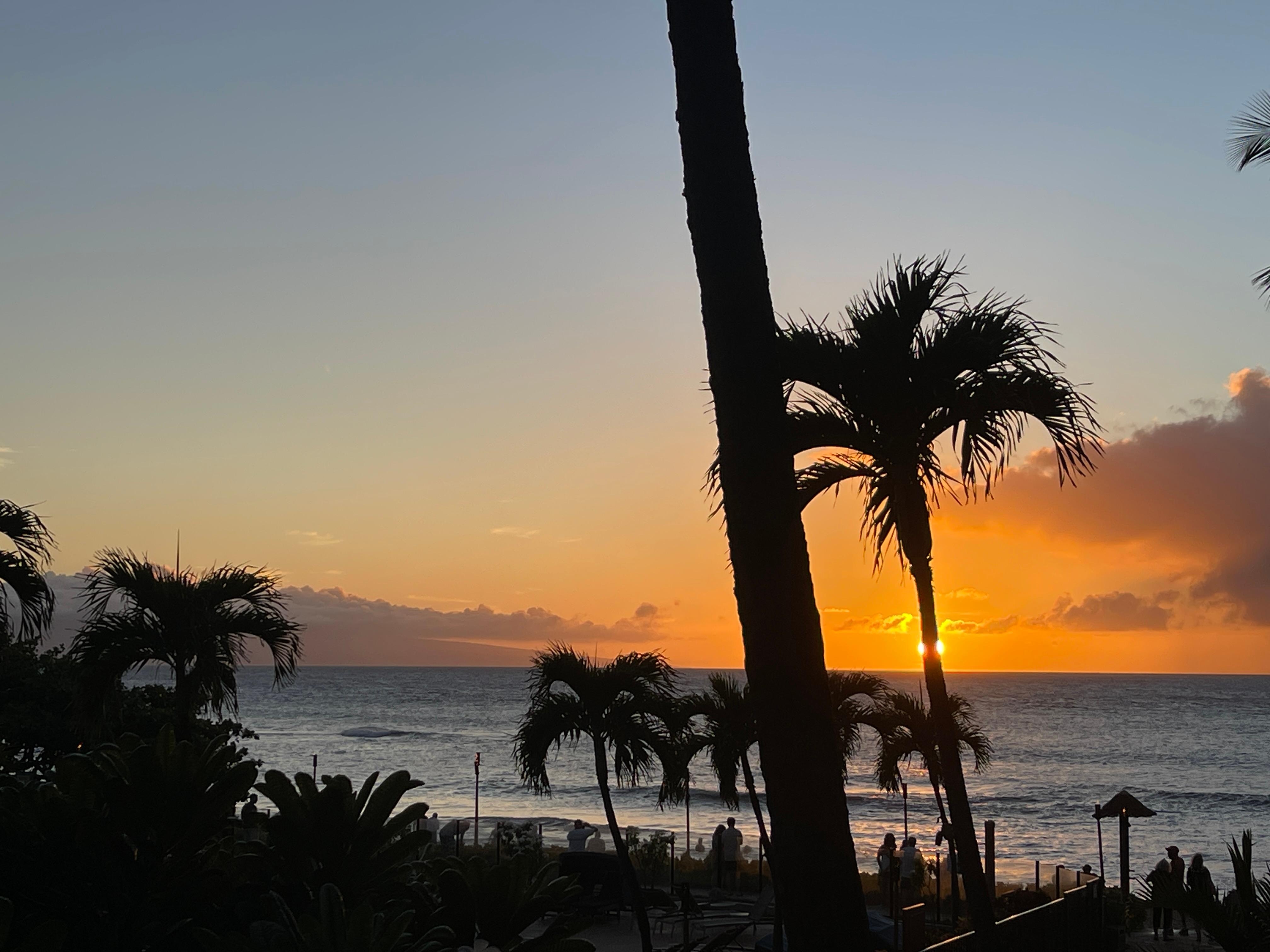 Sunset from balcony of 205