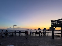 View from the local pier!