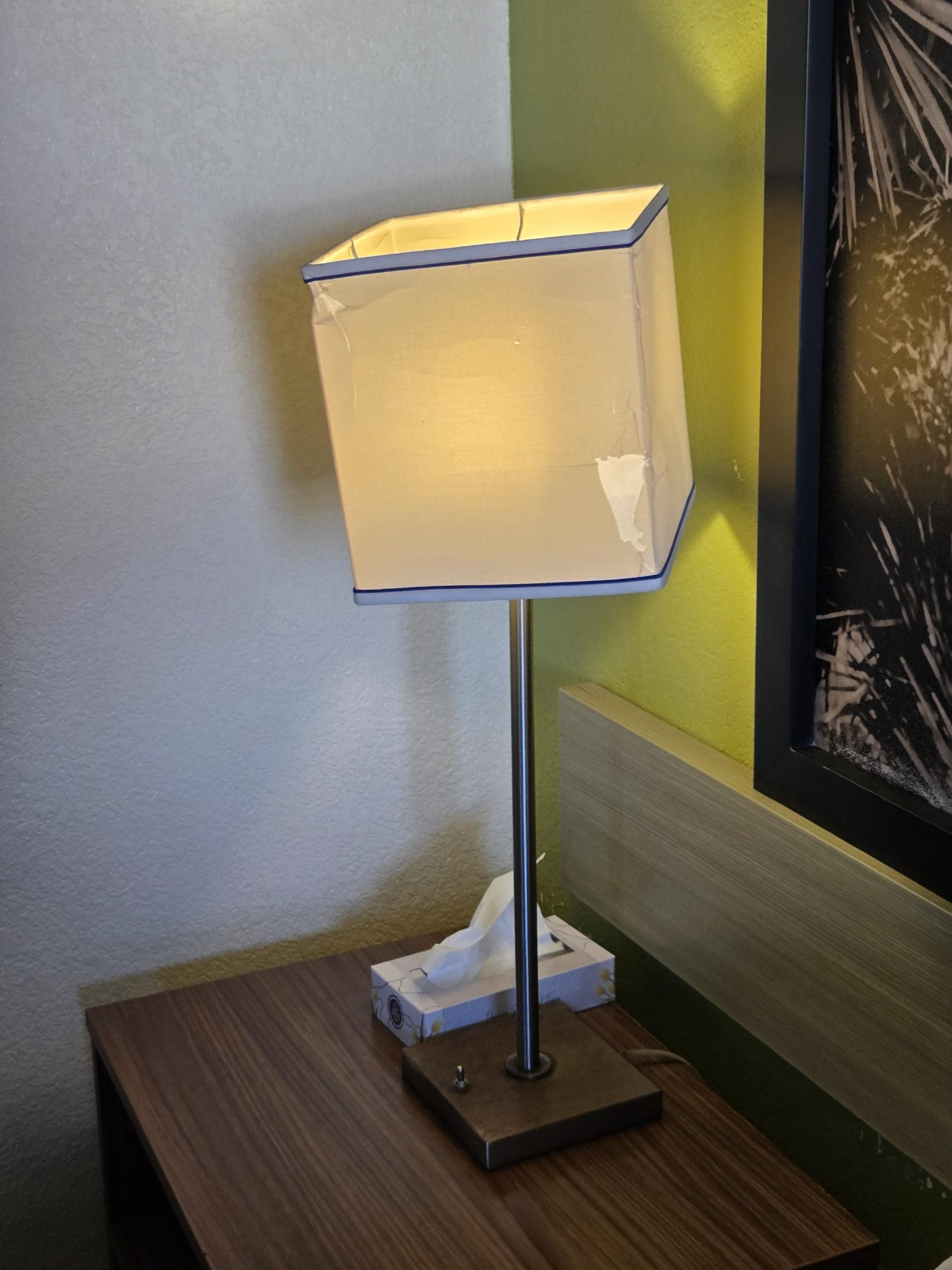 Lampshades were all full of holes.