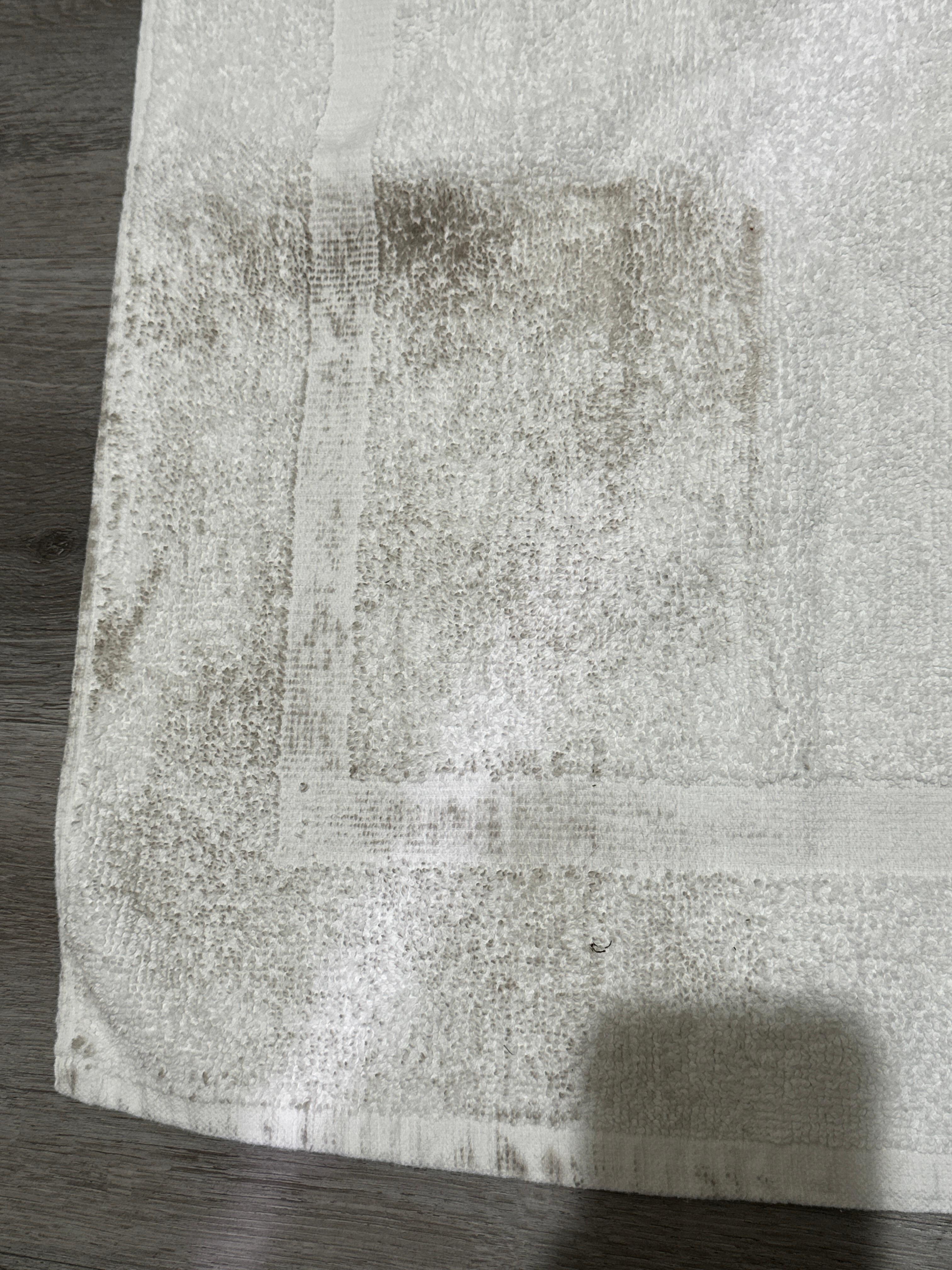 It was extremely dirty and dusty.  This is from only setting a towel on the floor. 