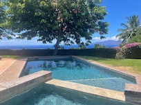 Lovely pool, hot tub and view!