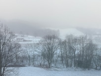 We woke up to snow! My family lives in Central America and the kids have never seen it. Wonderful views.