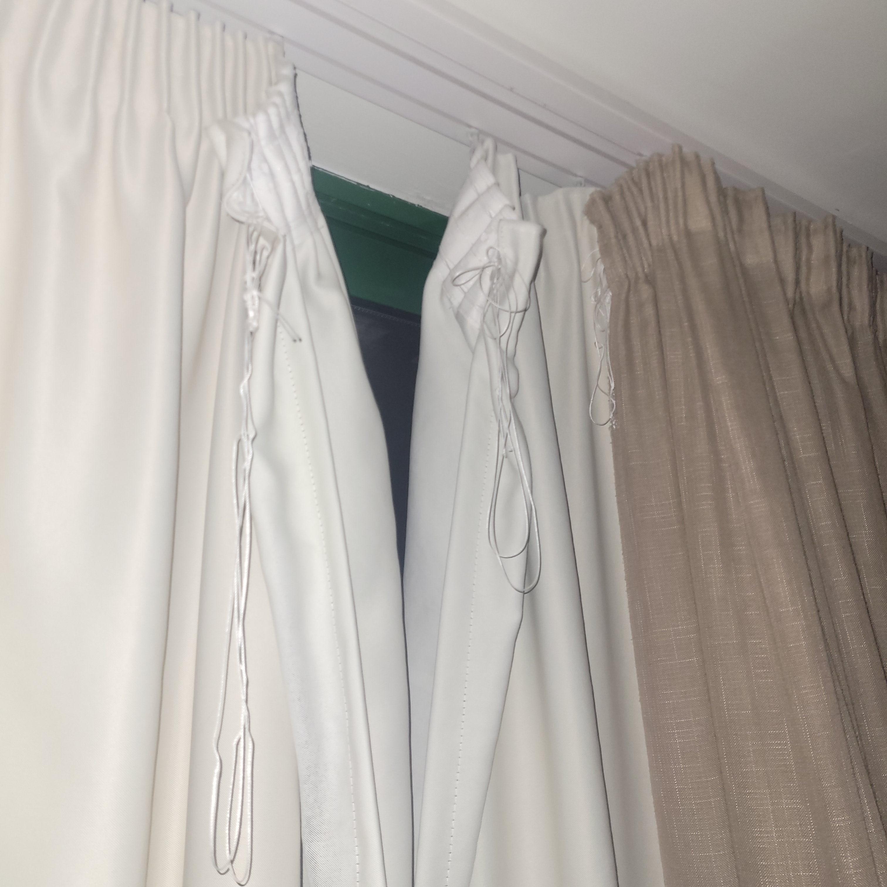 Can't close curtains due to not enough hooks