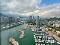 The Marina view from the 28th floor