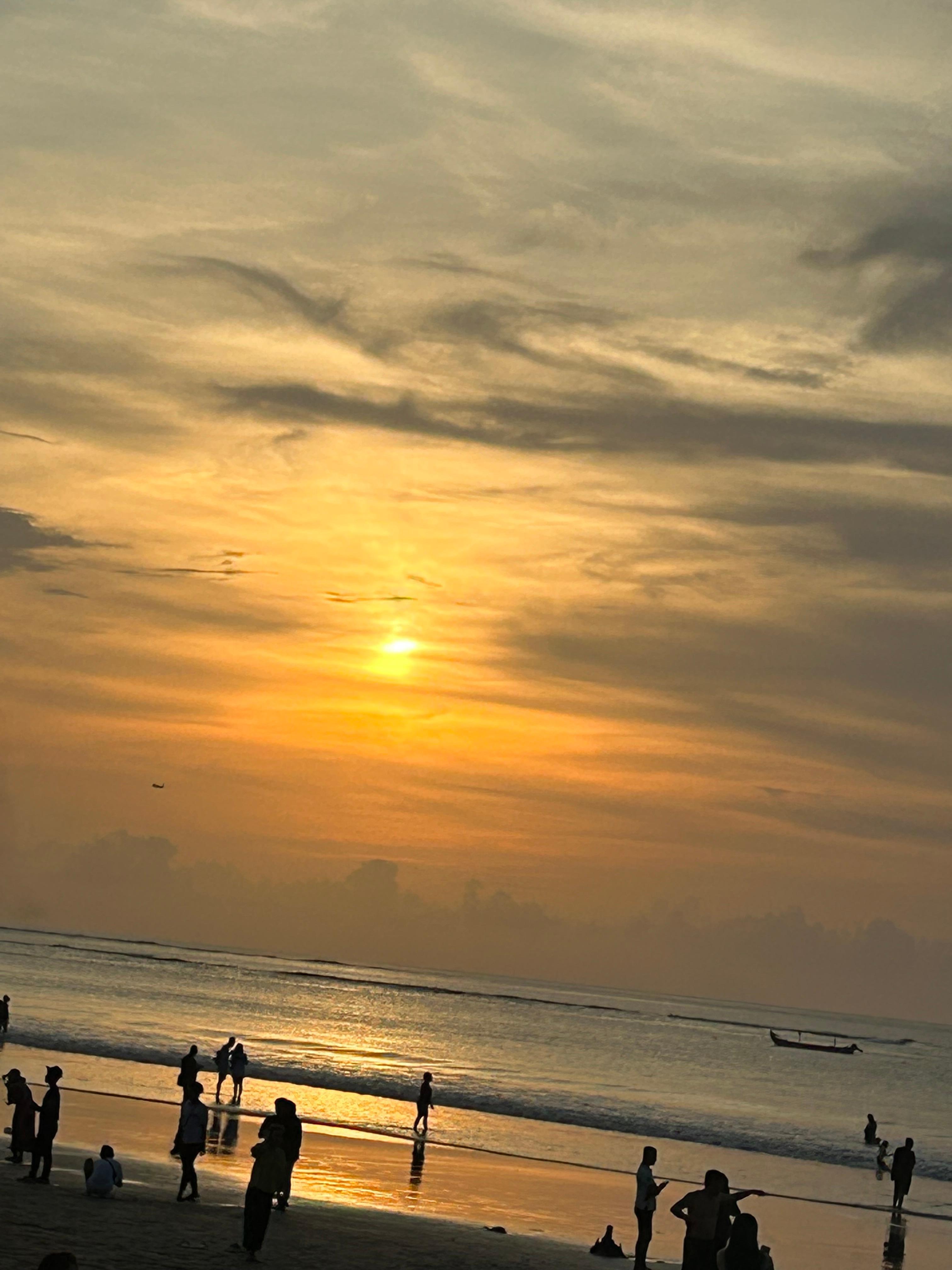 Kuta beach sunset