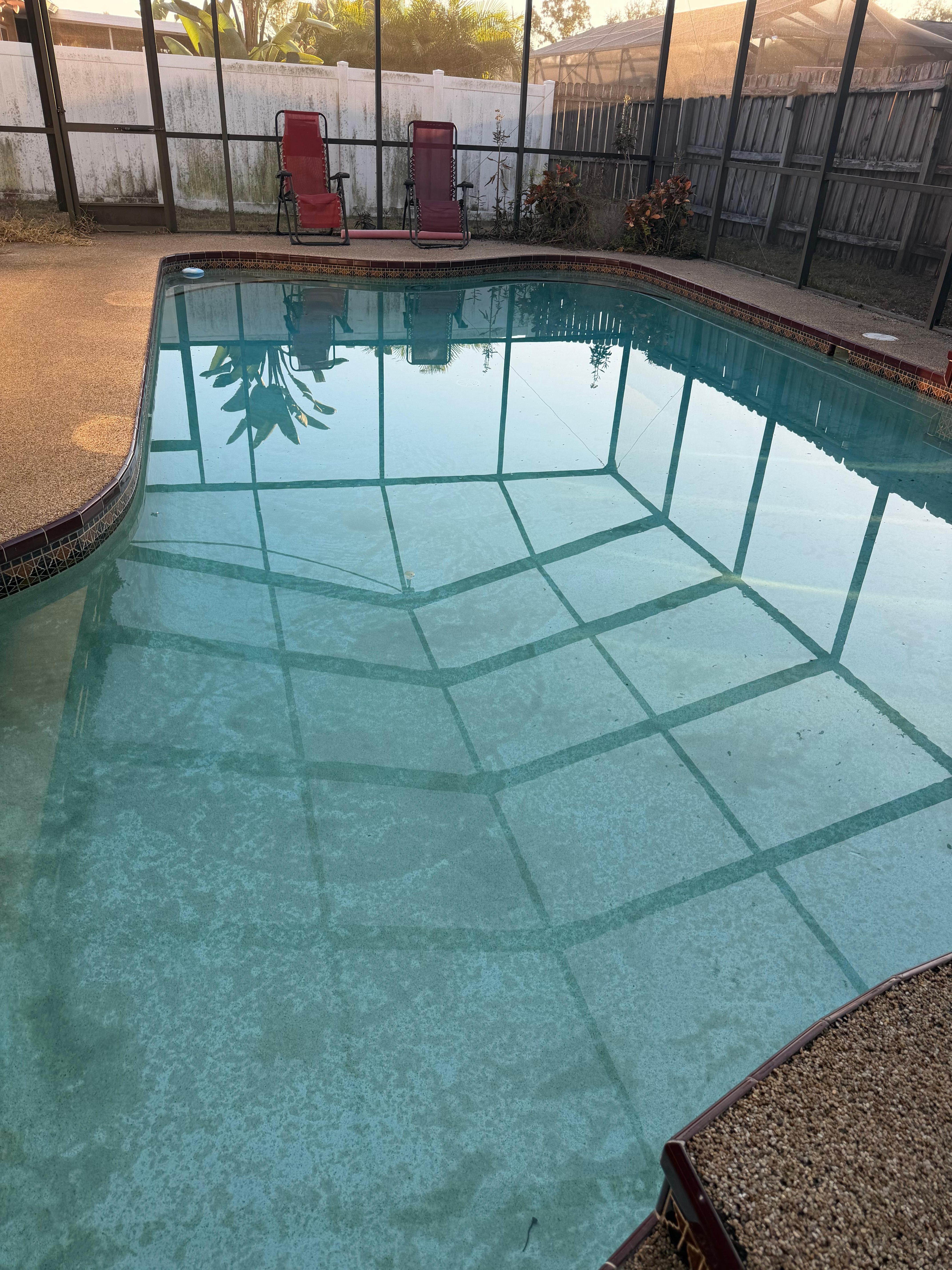 Stained pool