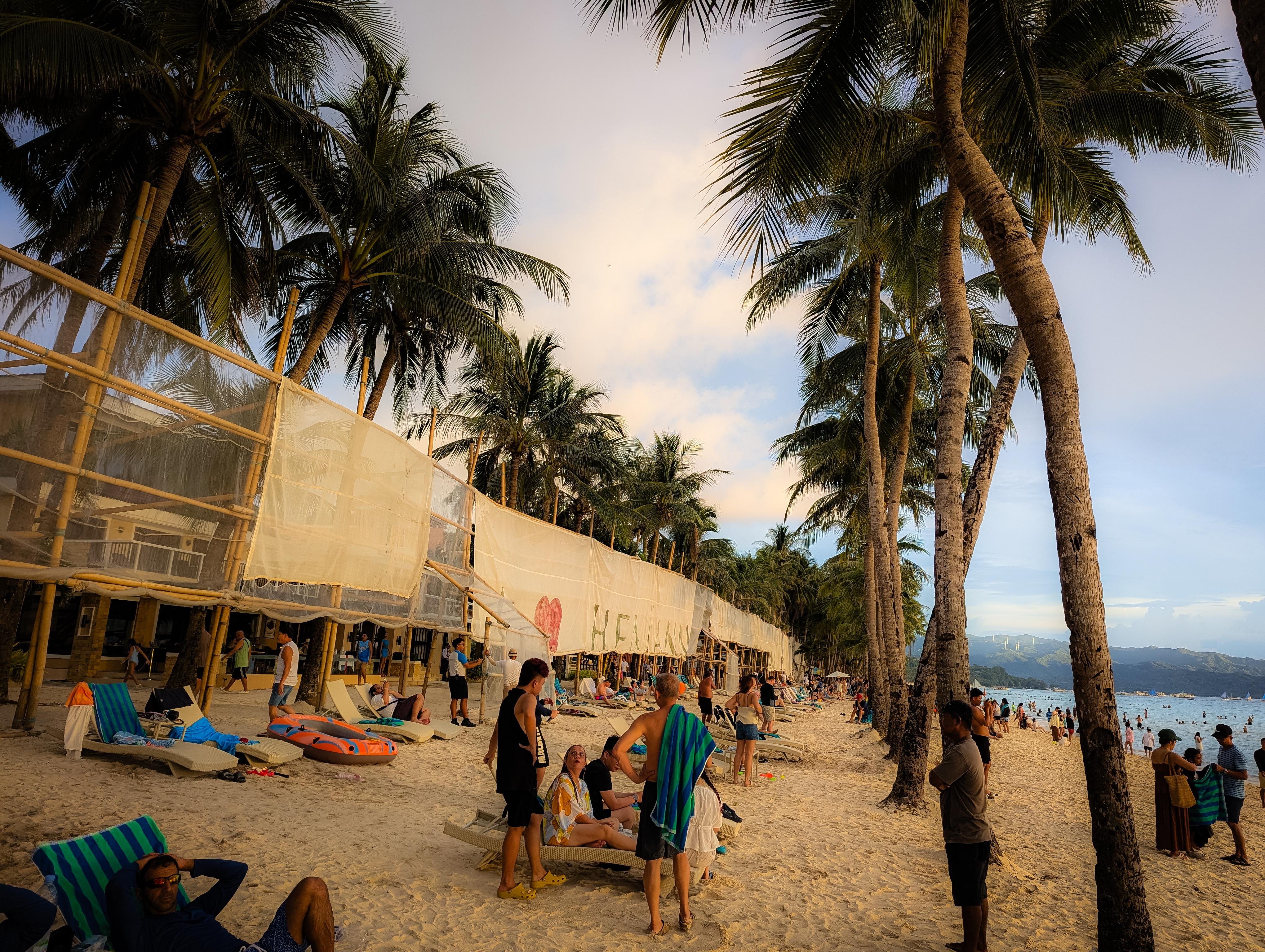 The beach right outside of the resort.