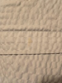 stain in bedding