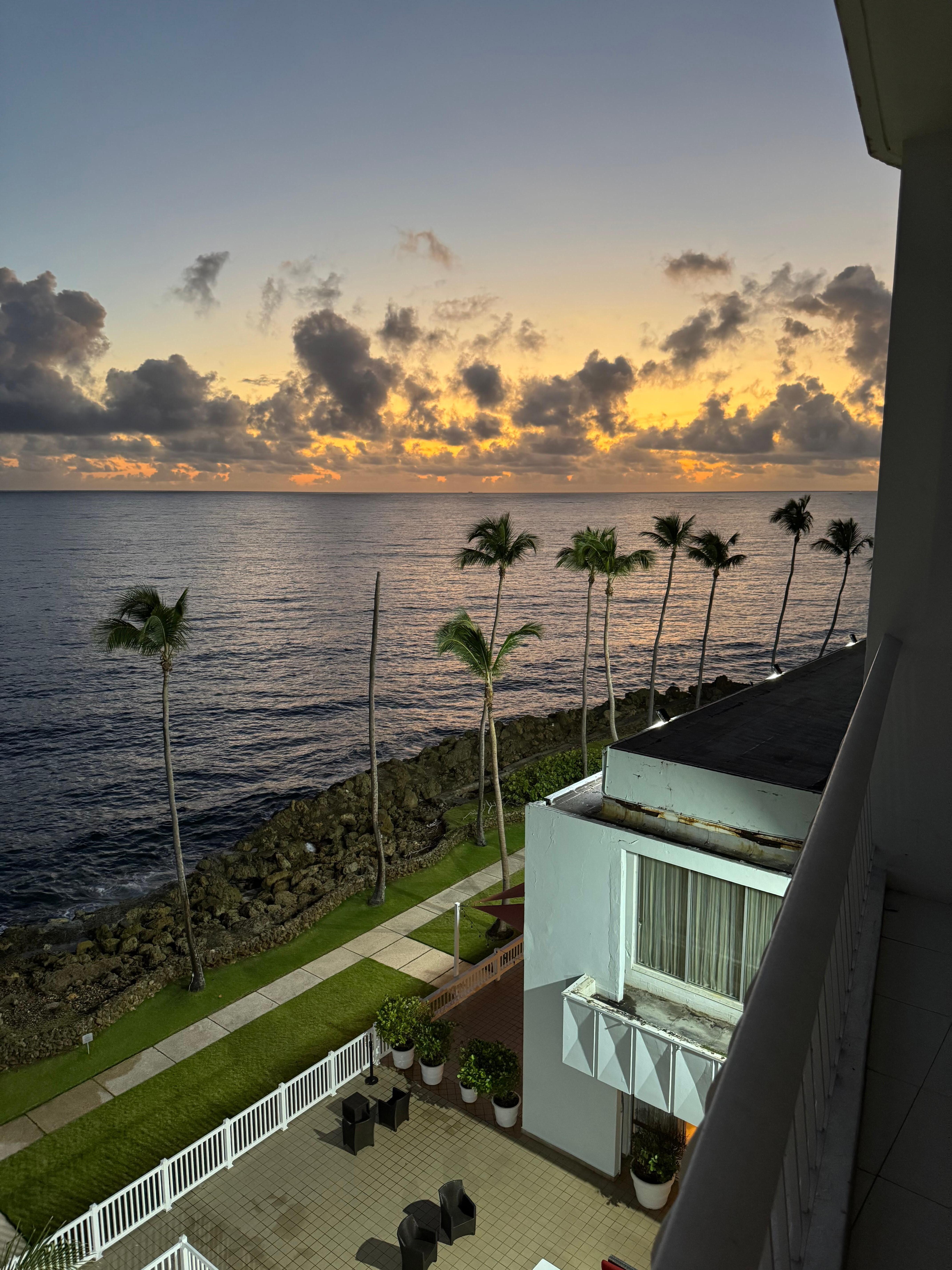 Waking up at 5am to enjoy the sunrise!