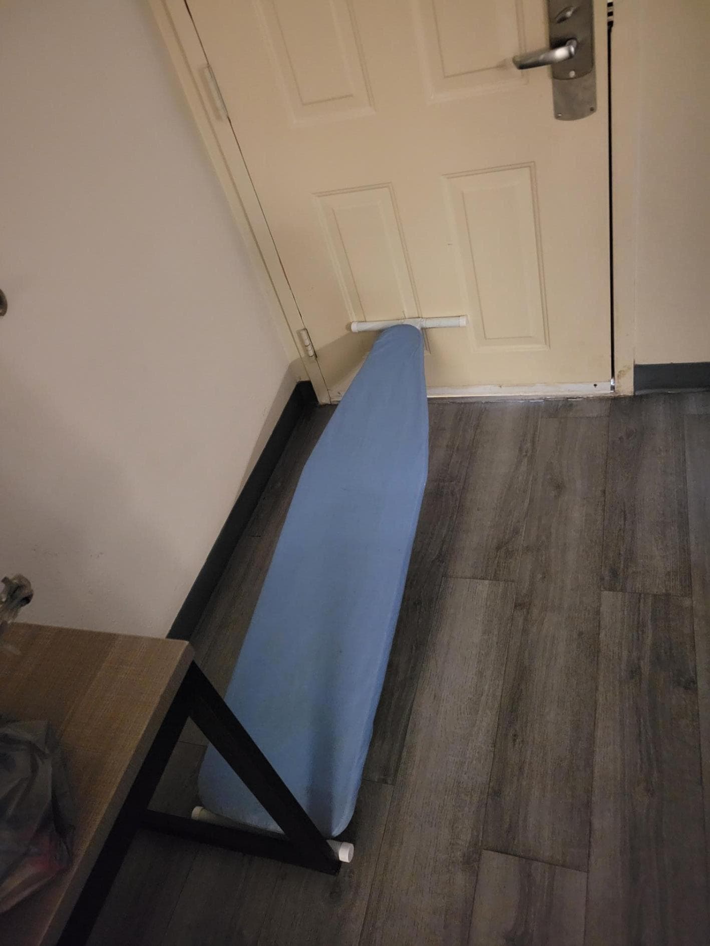 Had to use ironing board to make sure door was closed. 