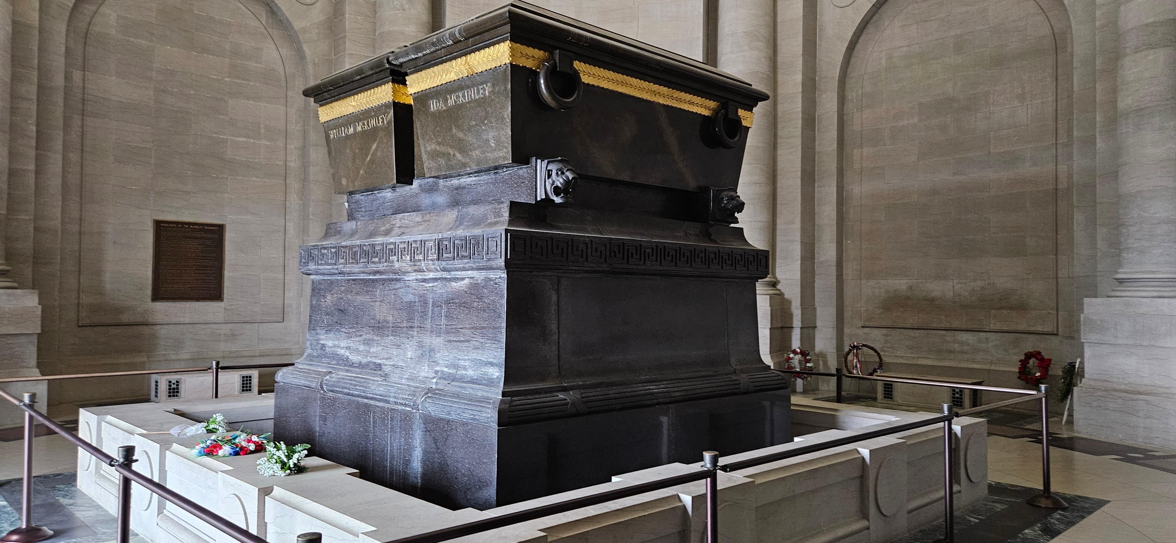 President McKinley, and his wife's, sarcophaguses