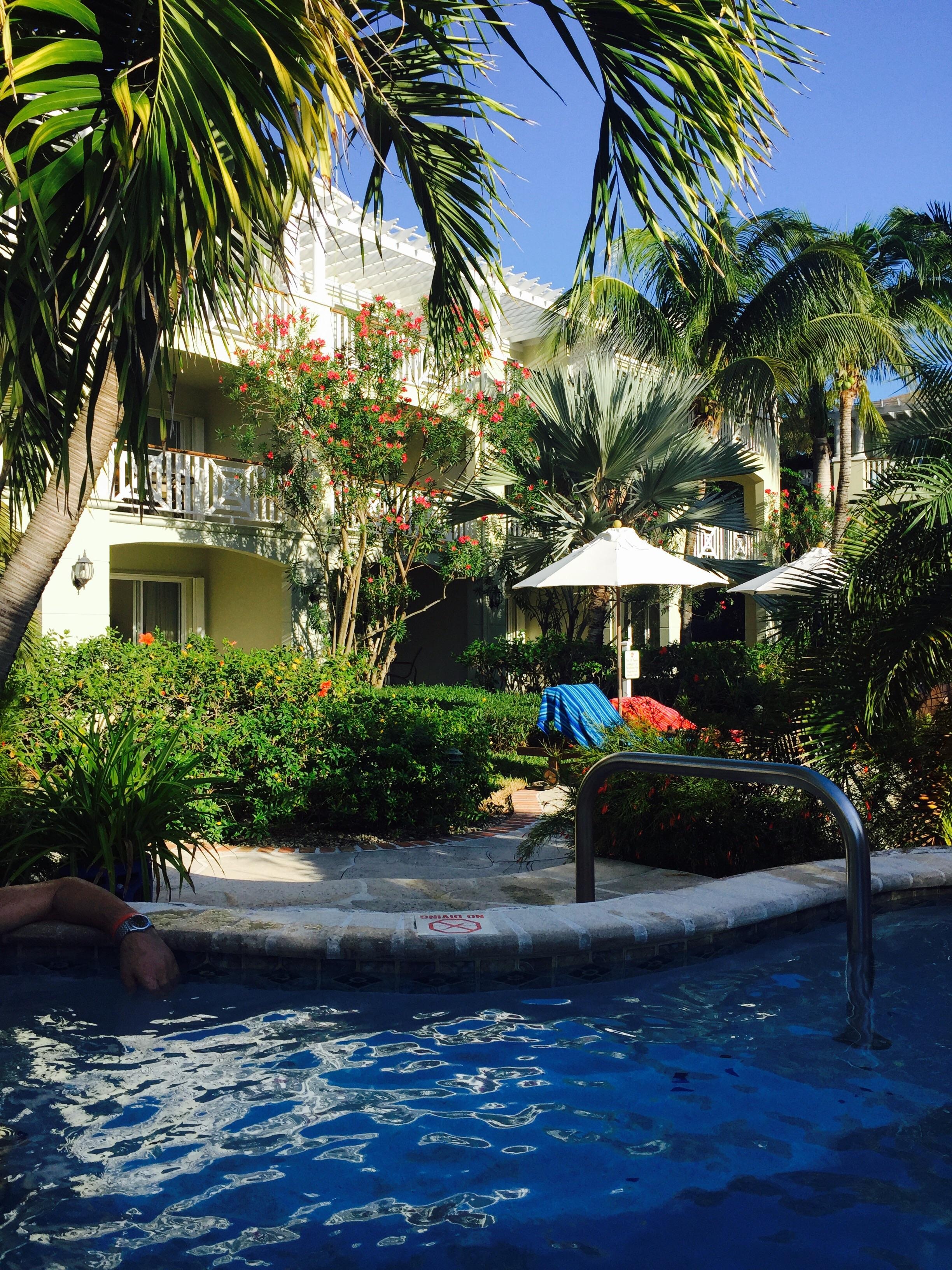 Multiple pool areas - quiet and relaxing for mature participants